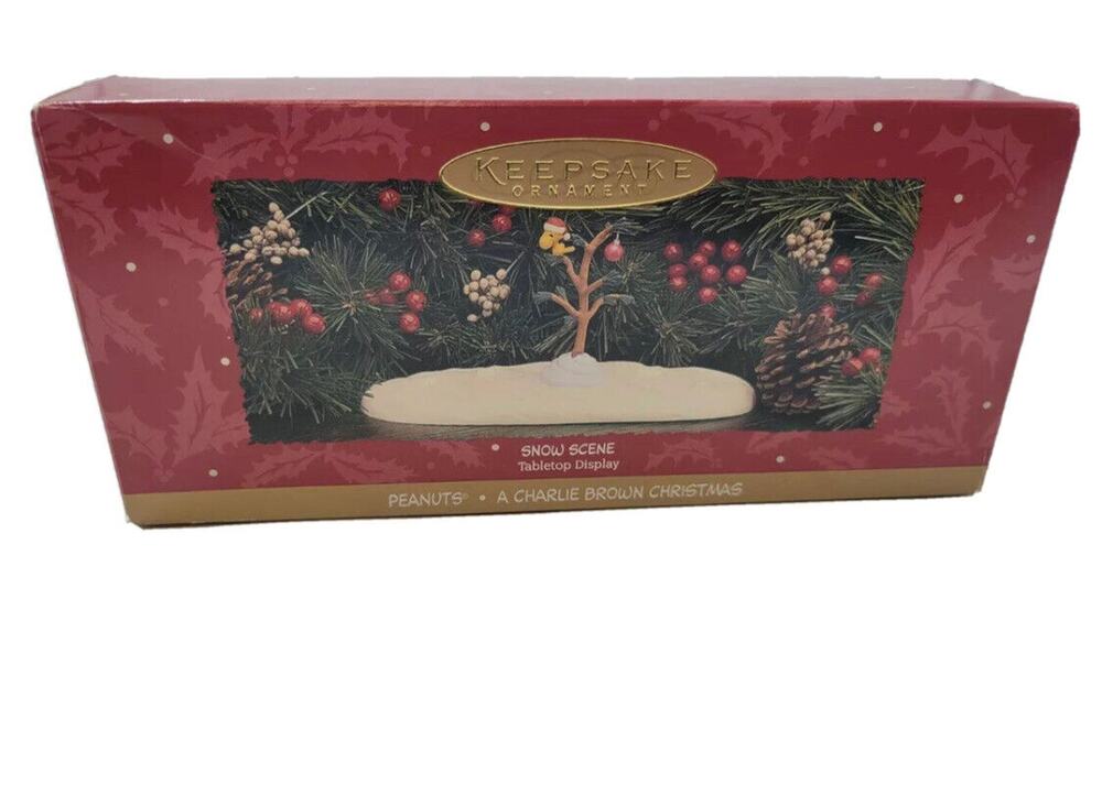 Hallmark Ornament Peanuts a Charlie Brown Christmas 1995 Keepsake Snow Scene